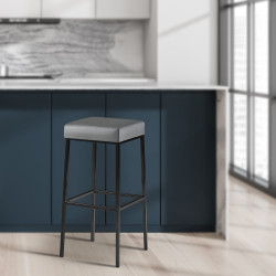 Tabouret de bar gris Montréal B85
