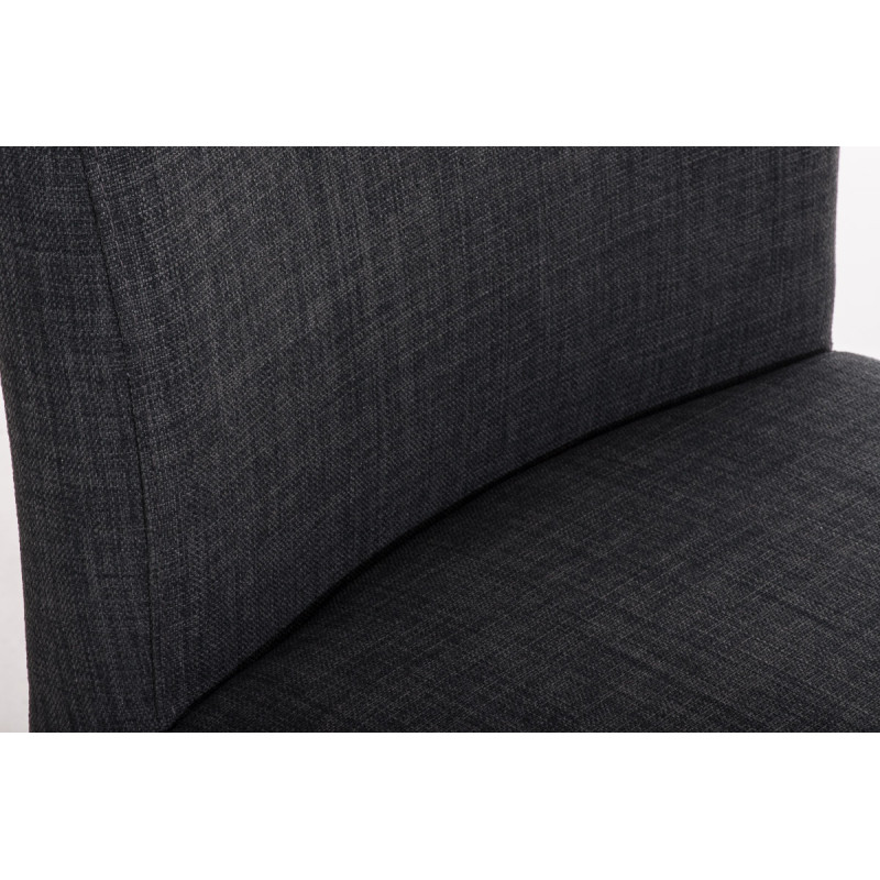 Taburete de bar Paros, tela gris oscuro