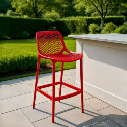 Sgabello da bar rosso Air