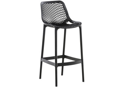 Taburete de bar inflable, negro