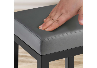 Tabouret de bar gris Taylor B80