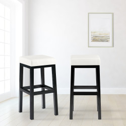 Sgabello da bar bianco Taylor B80