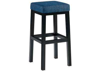 Banqueta de bar Taylor B80, em tecido, azul