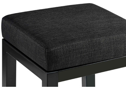 Sgabello da bar Taylor B80, tessuto grigio scuro
