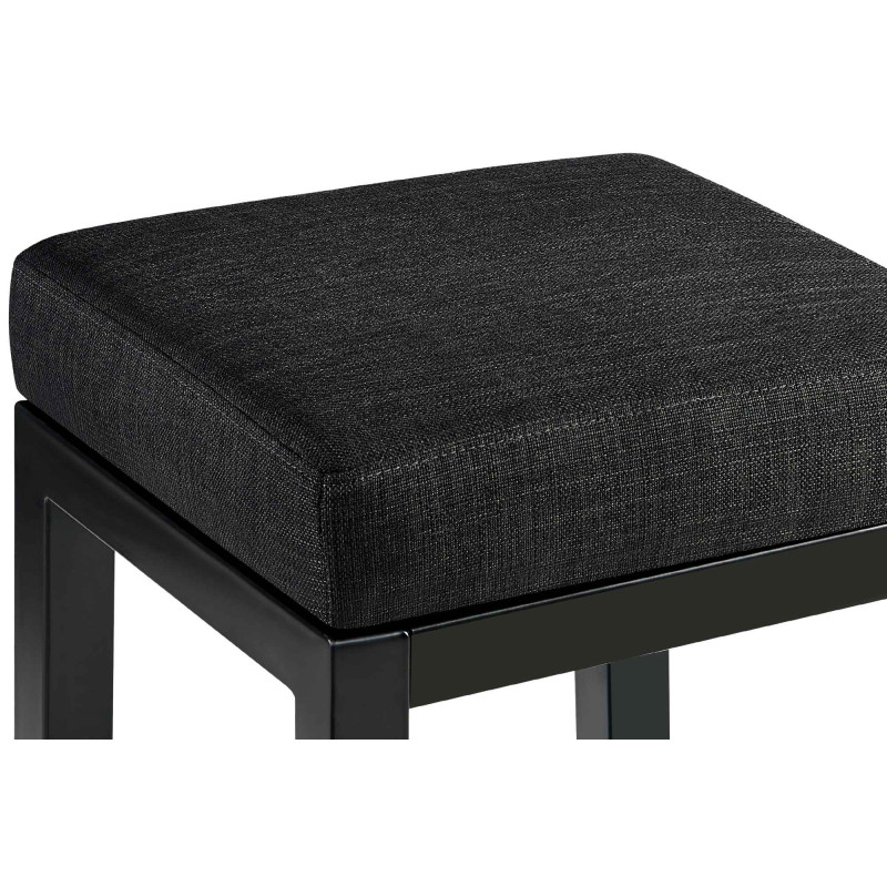 Banqueta de bar Taylor B80, tecido cinza escuro