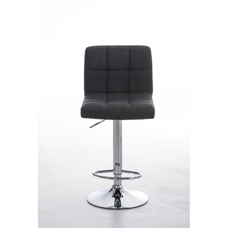 Tabouret de bar Peru, tissu C, gris foncé