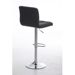 Tabouret de bar Peru, tissu C, gris foncé