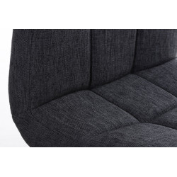 Tabouret de bar Peru, tissu C, gris foncé