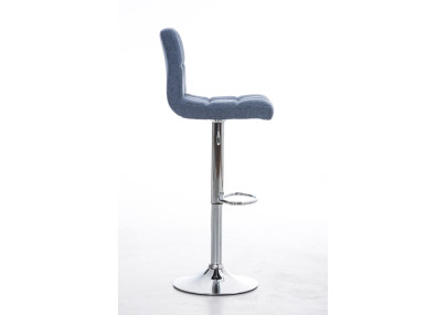 Tabouret de bar Peru, tissu C, bleu