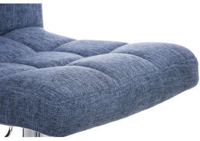 Tabouret de bar Peru, tissu C, bleu