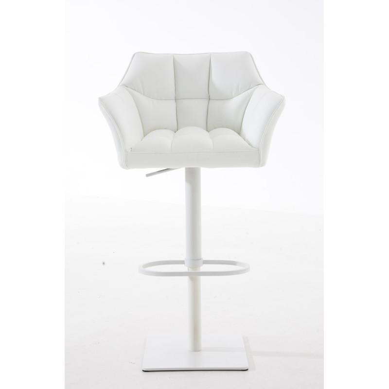 Taburete de bar blanco Damaso W