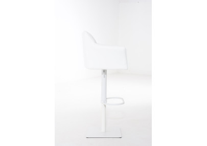 Tabouret de bar blanc Damaso W