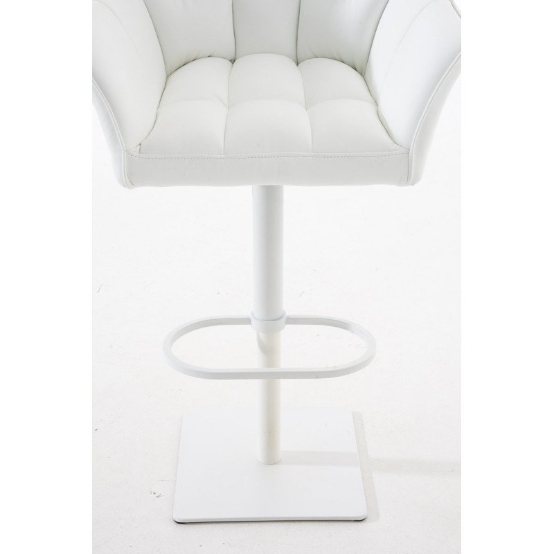Tabouret de bar blanc Damaso W