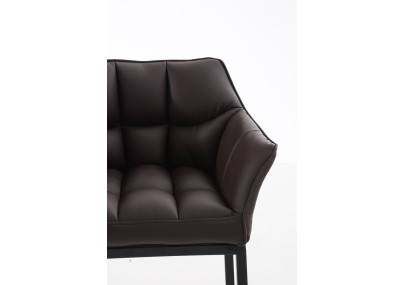 Tabouret de bar Damaso B à 4 pieds, marron