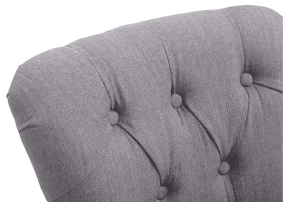 Tabouret de bar en tissu Lakewood, gris clair antique