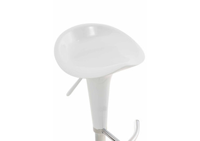 Juego de 2 taburetes de bar color blanco silla de montar