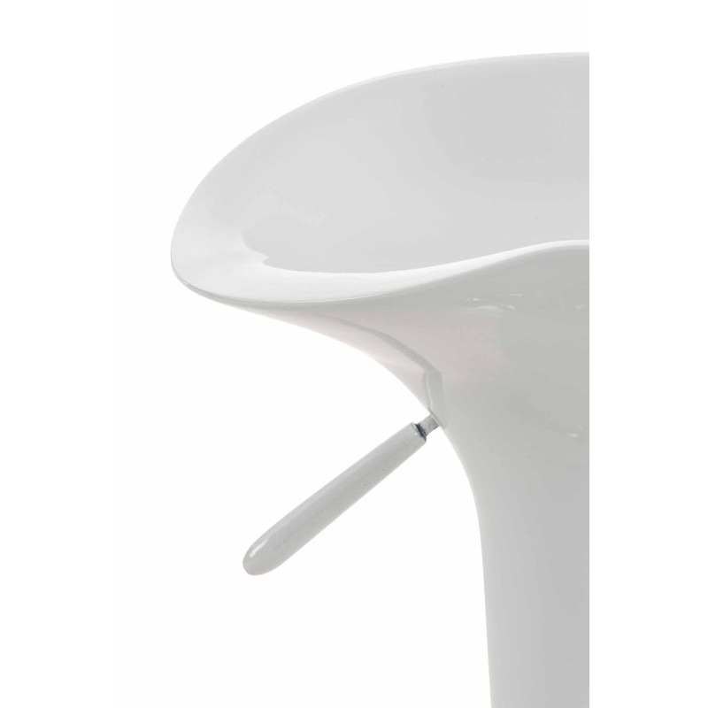 Ensemble de 2 tabourets de bar Saddle White