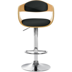Tabouret de bar Kingston C naturel/noir