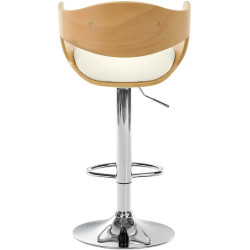 Sgabello da bar Kingston C naturale/bianco