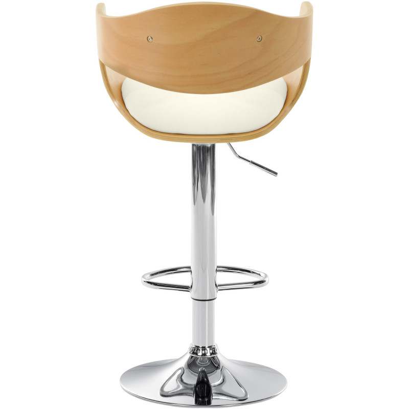 Tabouret de bar Kingston C naturel/blanc