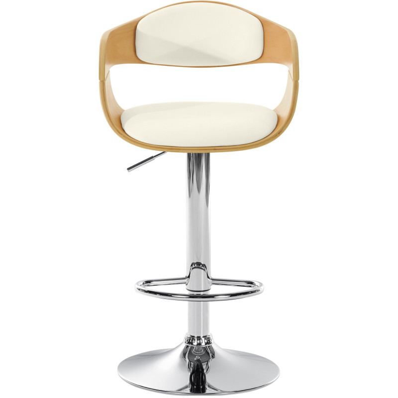 Tabouret de bar Kingston C naturel/blanc