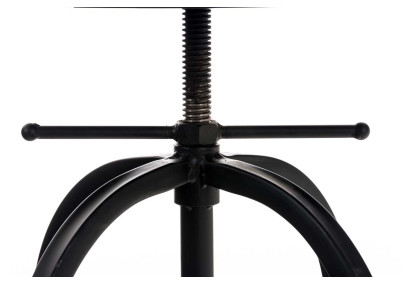 Tabouret de bar noir Radong