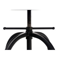 taburete de bar negro Radong