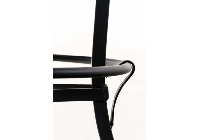 taburete de bar negro Radong