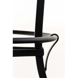 taburete de bar negro Radong