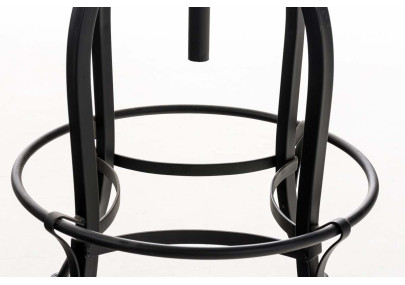 Tabouret de bar noir Radong
