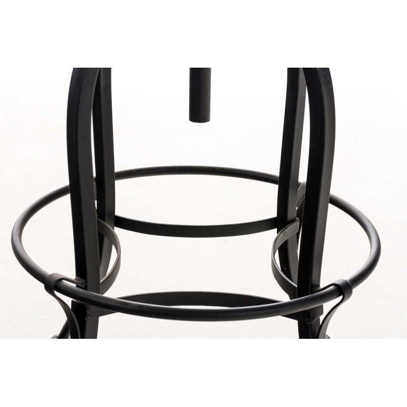 taburete de bar negro Radong