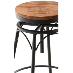 Tabouret de bar Beam, noir