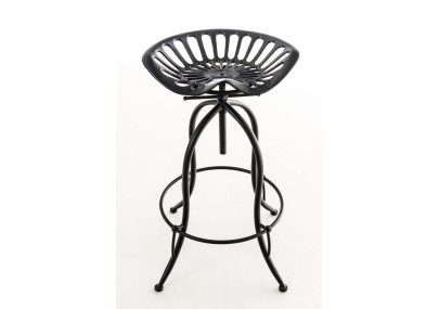 Tabouret de bar noir Mimosa