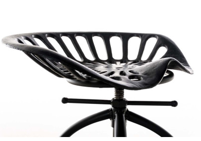 Tabouret de bar noir Mimosa