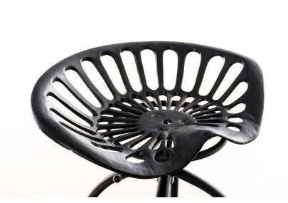 Tabouret de bar noir Mimosa