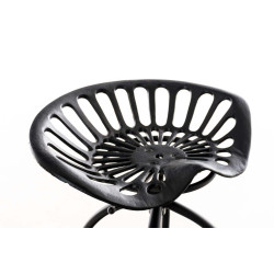 Tabouret de bar noir Mimosa