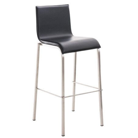 Tabouret de bar Avola en cuir, plat, 78 € noir