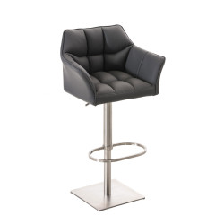 Tabouret de bar gris Damaso E