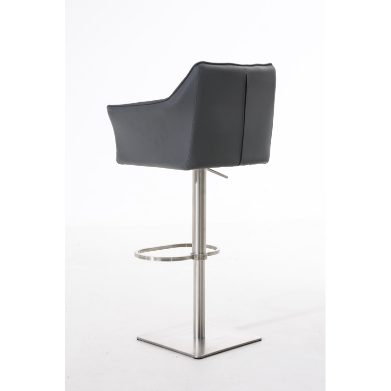 Tabouret de bar gris Damaso E
