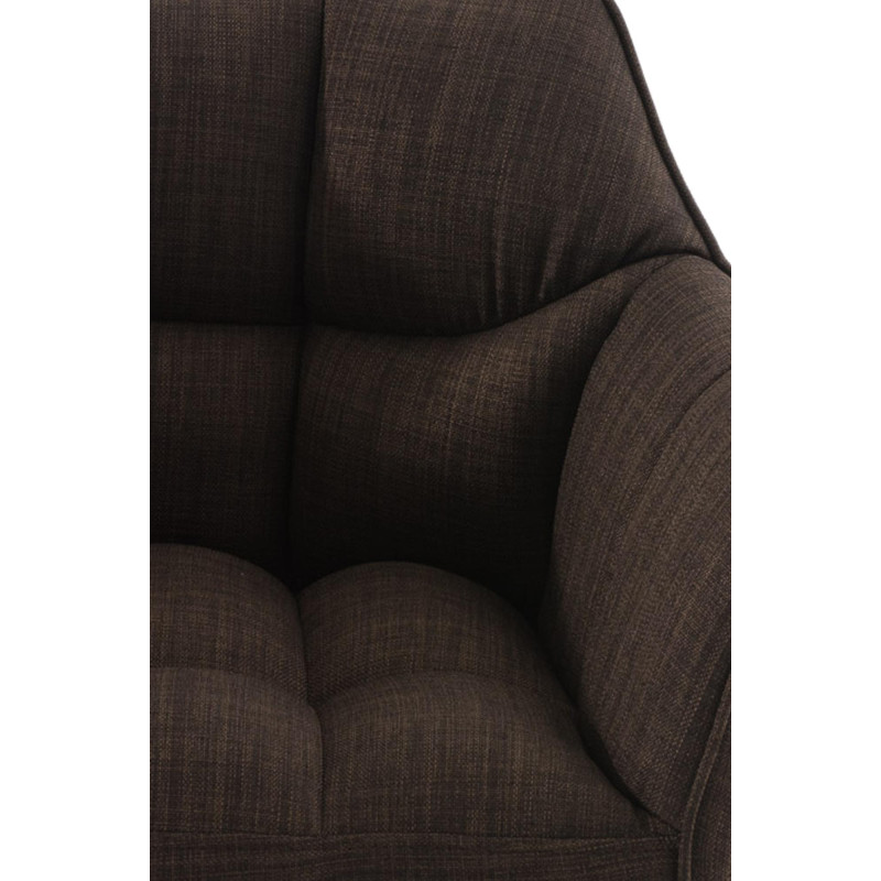 Tabouret de bar en tissu Damaso E brun