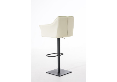 Taburete de bar Damaso B, color crema