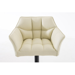 Sgabello da bar Damaso B, crema