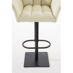 Taburete de bar Damaso B, color crema