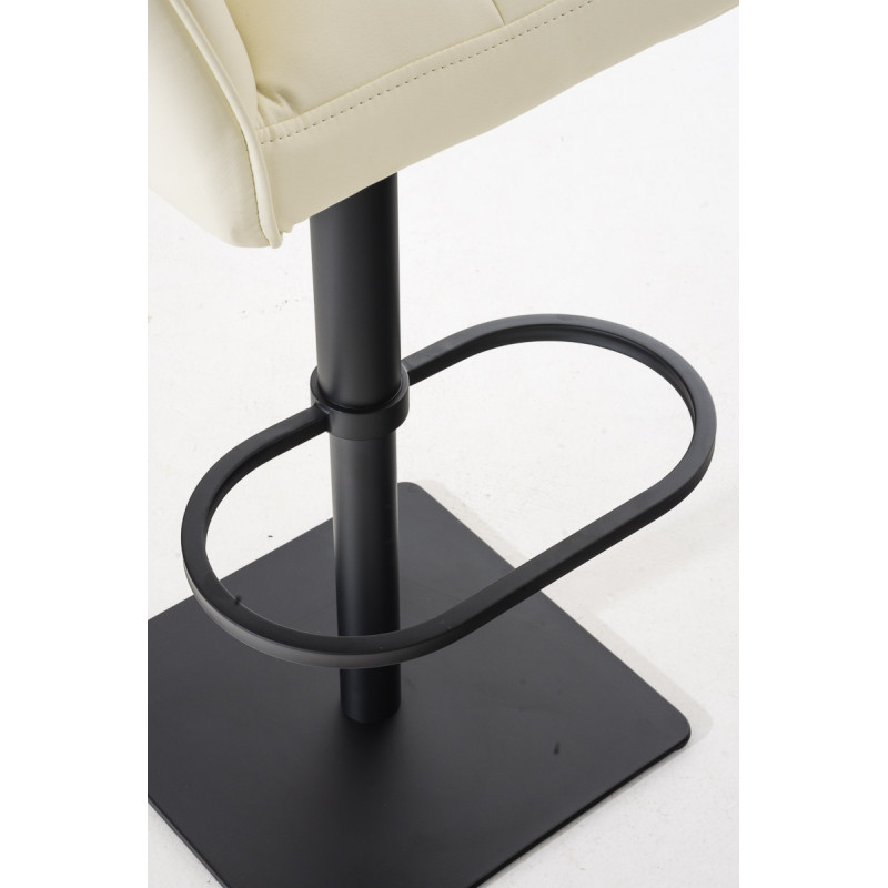 Taburete de bar Damaso B, color crema