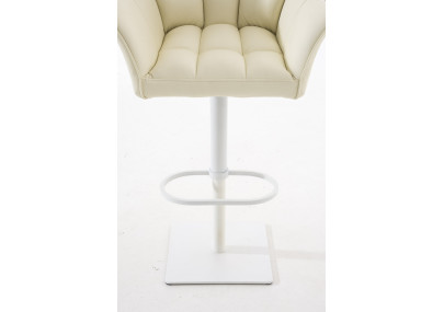 Taburete de bar Damaso W, color crema