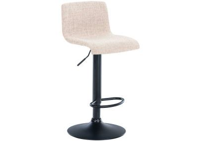 Tabouret de bar Hoover tissu B crème