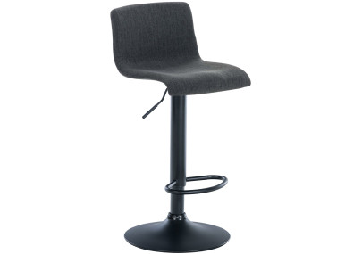 Tabouret de bar Hoover, tissu B, gris foncé