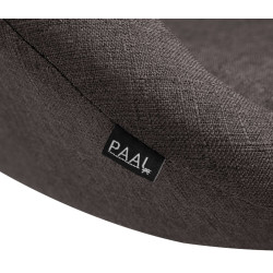 Sgabello da bar Miami V2, tessuto C, grigio scuro