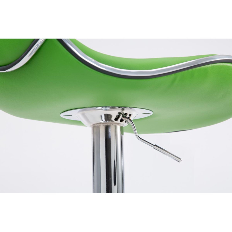 Banqueta de bar Las Vegas V2 verde cromado