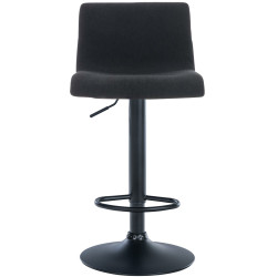 Tabouret de bar Hoover, tissu B noir